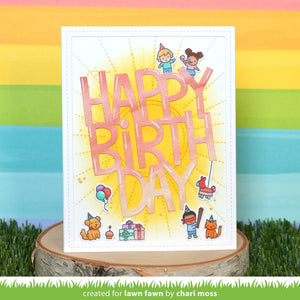 Lawn Fawn - Tiny Birthday Friends - clear stamp set