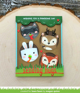 Lawn Fawn -Lawn Cuts - Dies -  tiny gift box Raccoon and fox add-on - Design Creative Bling