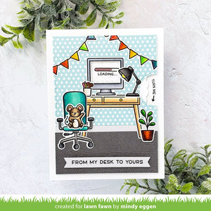 Lawn Fawn -Virtual Friends Add-on- clear stamp set - Design Creative Bling