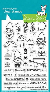 Lawn Fawn - Oh Gnome - clear stamp set - Design Creative Bling