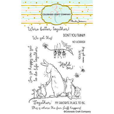 Colorado Craft Company - Clear Photopolymer Stamps - Better Together - Design Creative Bling