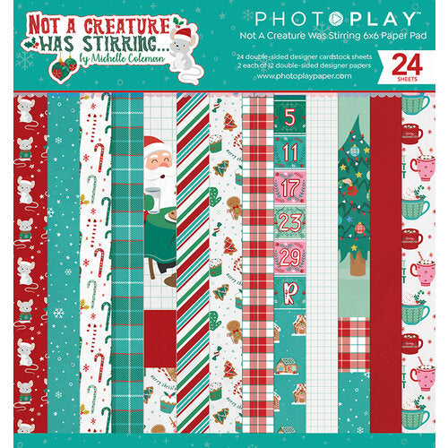 Photo Play Paper - Not A Creature Was Stirring Collection - 6 x 6 Paper Pad - Design Creative Bling