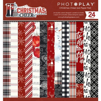 Photo Play Paper - Christmas Cheer Collection - 6 x 6 Paper Pad - Design Creative Bling