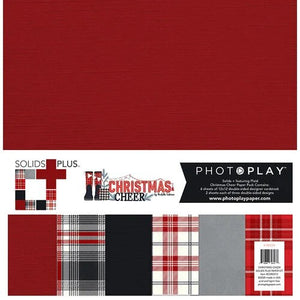 Photo Play Paper - Christmas Cheer Collection - 12 x 12 Paper Pack - Solids