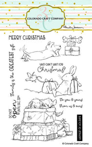 Colorado Craft Company - Clear Photopolymer Stamps - Christmas Presents