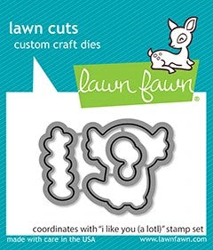 Lawn Fawn - Christmas - Lawn Cuts - Dies - I Like You (A Lotl) - Design Creative Bling