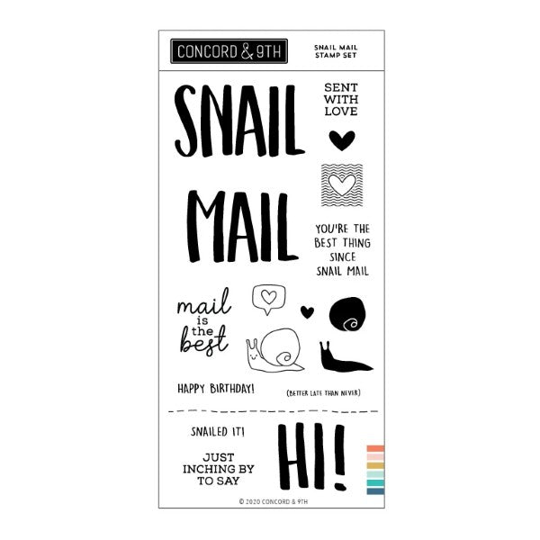 Concord & 9th - Clear stamp set - Snail Mail