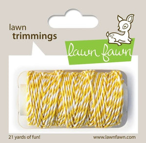 Lawn Fawn - Lawn Trimmings - Bakers Twine Spool - Lemon Cord - Design Creative Bling