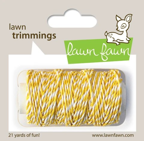 Lawn Fawn - Lawn Trimmings - Bakers Twine Spool - Lemon Cord - Design Creative Bling
