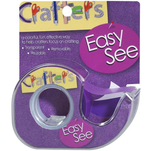Crafter's Essentials - Easy See Tape -  Removable Craft Tape .5"X720" - Design Creative Bling