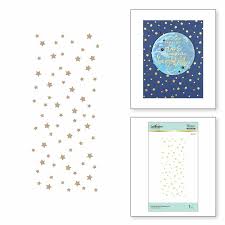 Spellbinders-Hot Foil Plate-Glimmer Plate-Celestial Zodiac-Celestial Star Background - Design Creative Bling