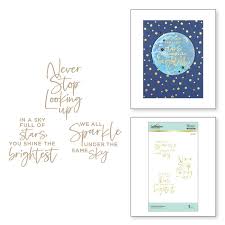 Spellbinders-Hot Foil Plate-Glimmer Plate-Celestial Zodiac-Starstruck Sentiments - Design Creative Bling