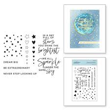 Spellbinders-Clear Stamp Set-Celestial Zodiac-Starstruck Sentiments - Design Creative Bling