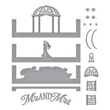 Spellbinders-Make A Scene by Becca Feeken-Wedding Bliss Scene - Design Creative Bling