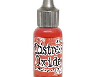 Tim Holtz Distress® Oxide® Ink Pad Re-Inker Crackling Campfire 0.5oz  ( 2020 New Color) - Design Creative Bling