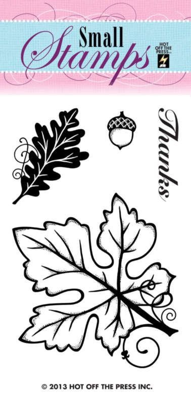Hot Off The Press Small Stamps Leaves - Design Creative Bling