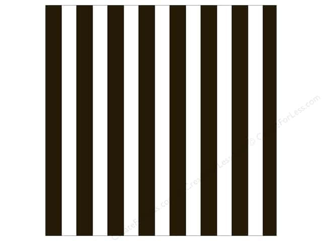 Canvas Corp 12 x 12 in. Paper Black & White Big Stripe - Design Creative Bling