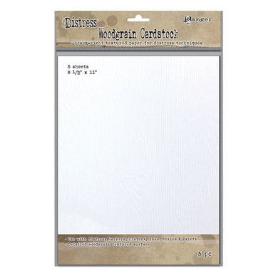 Tim Holtz 8.5 X 11 DISTRESS WOODGRAIN CARDSTOCK Ranger Ink - Design Creative Bling