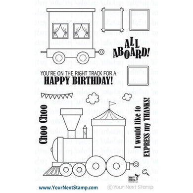 Your Next Stamp All Aboard Clear Stamp - Design Creative Bling