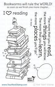 Your Next Stamp Clear Stamps - Bookworms Rule - Design Creative Bling
