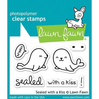 Lawn Fawn - Clear Acrylic Stamps - Sealed with a Kiss - Design Creative Bling