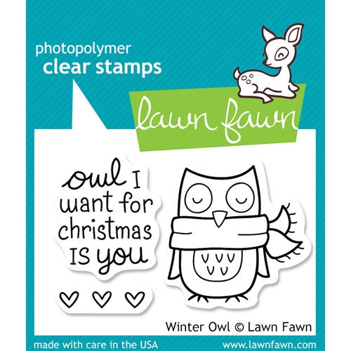 Lawn Fawn - Winter Owl- Clear Stamps - Design Creative Bling