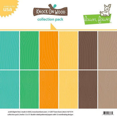 Lawn Fawn - Knock on Wood Collection - 12 x 12 Collection Pack - Design Creative Bling