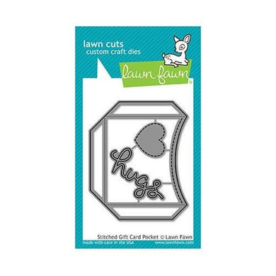 Lawn Fawn - Lawn Cuts - Dies - Stitched Gift Card Pocket - Design Creative Bling