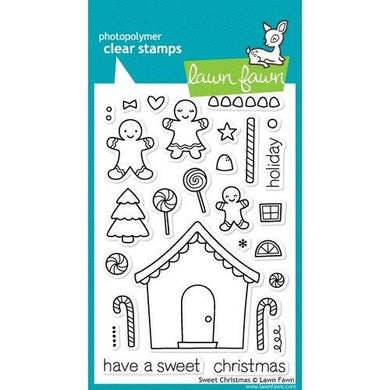 Lawn Fawn - Clear Acrylic Stamps - Christmas - Sweet Christmas - Design Creative Bling