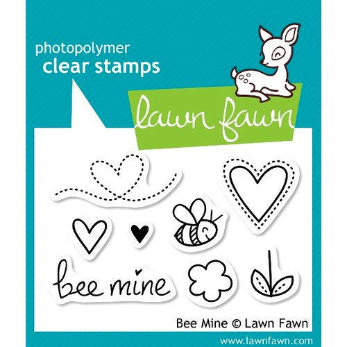 Lawn Fawn - Clear Acrylic Stamps - Bee Mine - Design Creative Bling