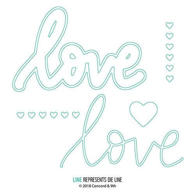 Concord and 9th - Dies - Heart and Love - Design Creative Bling