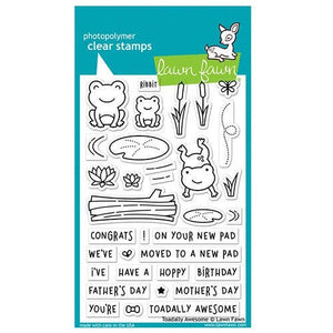 Lawn Fawn - Clear Acrylic Stamps - Toadally Awesome - Design Creative Bling