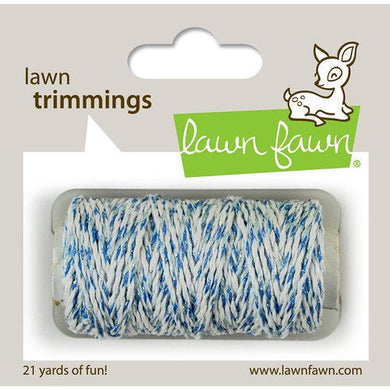 Lawn Fawn - Lawn Trimmings - Bakers Twine Spool - Ocean Sparkle Cord - Design Creative Bling