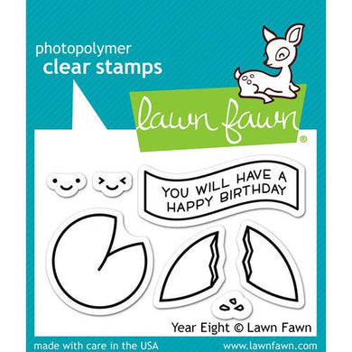 Lawn Fawn - Clear Acrylic Stamps - Year Eight - Design Creative Bling