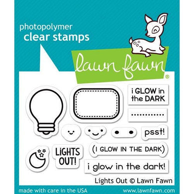 Lawn Fawn - Clear Acrylic Stamps - Lights Out - Design Creative Bling