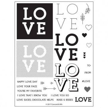 Concord & 9th- Love You So- Stamp Set - Design Creative Bling