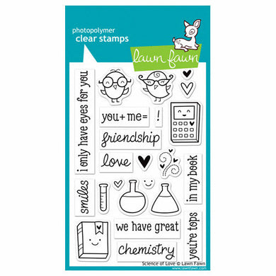 Lawn Fawn - Clear Acrylic Stamps - Science of Love - Design Creative Bling