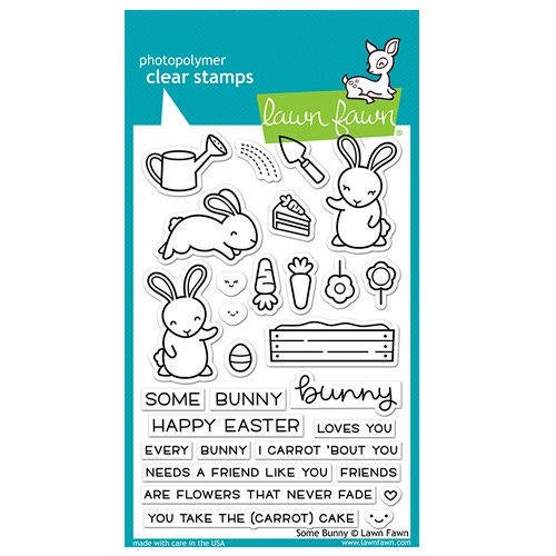 Lawn Fawn - Clear Acrylic Stamps - Some Bunny