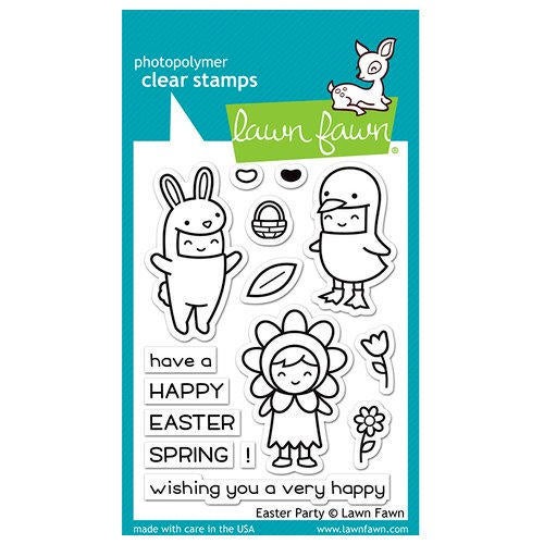 Lawn Fawn - Clear Acrylic Stamps - Easter Party - Design Creative Bling