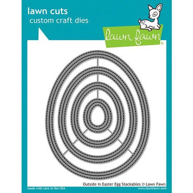 Lawn Fawn - Lawn Cuts - Dies - Outside In Easter Egg Stackables - Design Creative Bling