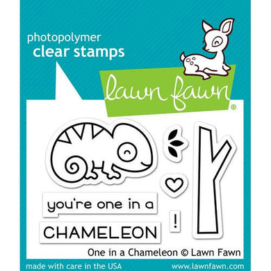 Lawn Fawn - Clear Acrylic Stamps - One in a Chameleon - Design Creative Bling