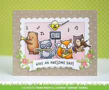 Load image into Gallery viewer, Lawn Fawn - Clear Acrylic Stamps - Critter Concert - Design Creative Bling
