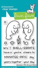 Load image into Gallery viewer, Lawn Fawn - Clear Acrylic Stamps - Manatee-rific
