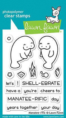 Lawn Fawn - Clear Acrylic Stamps - Manatee-rific - Design Creative Bling