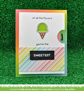 Lawn Fawn - Clear Acrylic Stamps - Sweetest Flavor