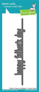 Lawn Fawn - Lawn Cuts - Dies - Father's Day Line Border - Design Creative Bling