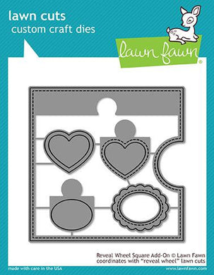 Lawn Fawn - Lawn Cuts - Dies - Reveal Wheel - Square Add-On - Design Creative Bling