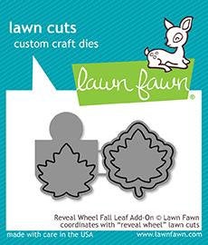 Lawn Fawn - Lawn Cuts - Dies - Reveal Wheel - Fall Leaf Add-On - Design Creative Bling