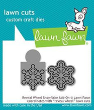 Load image into Gallery viewer, Lawn Fawn - Lawn Cuts - Dies - Reveal Wheel - Snowflake Add-O - Design Creative Bling
