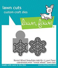 Lawn Fawn - Lawn Cuts - Dies - Reveal Wheel - Snowflake Add-O - Design Creative Bling